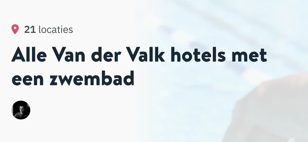 mooiste van der valk hotel met zwembad