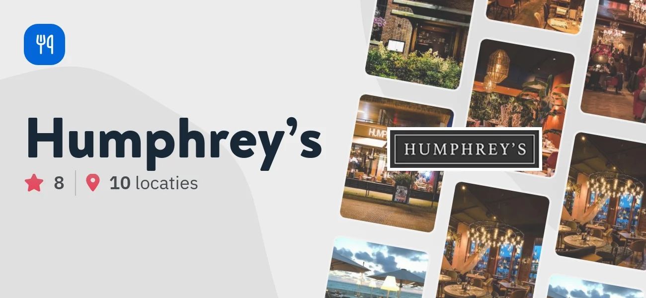 Alle Humphrey’s restaurants waar je kunt betalen met een creditcard