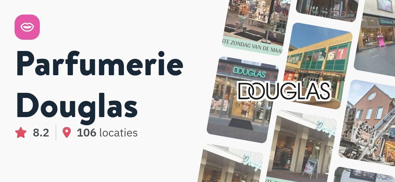 Alle Parfumerie Douglas winkels waar je kunt betalen met een creditcard