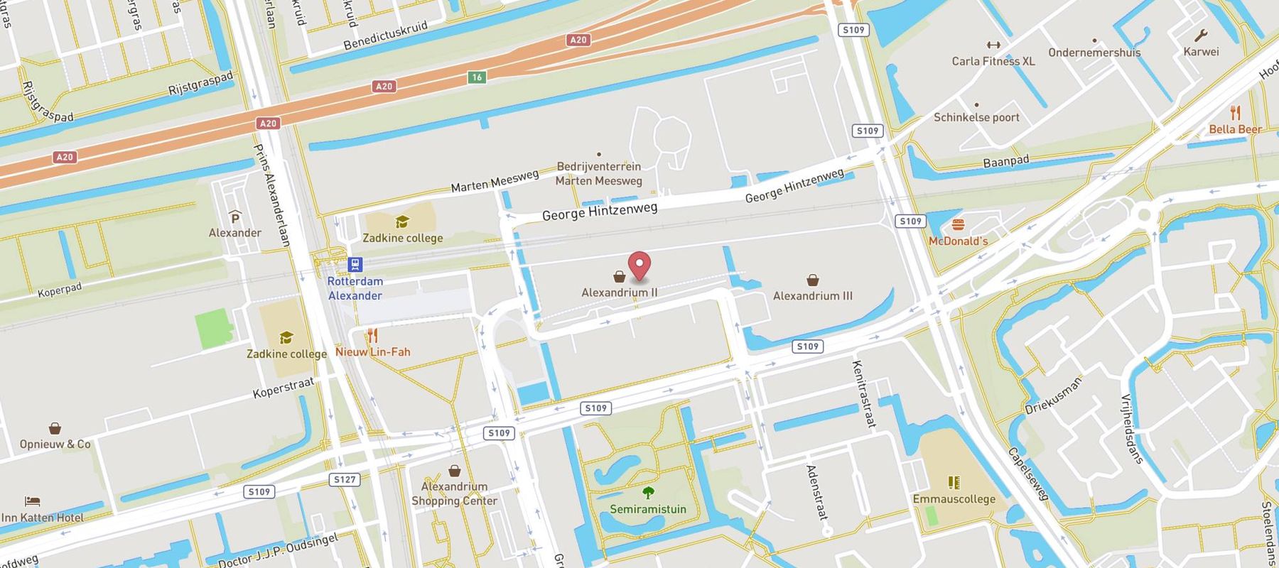 BCC Rotterdam Alexandrium map