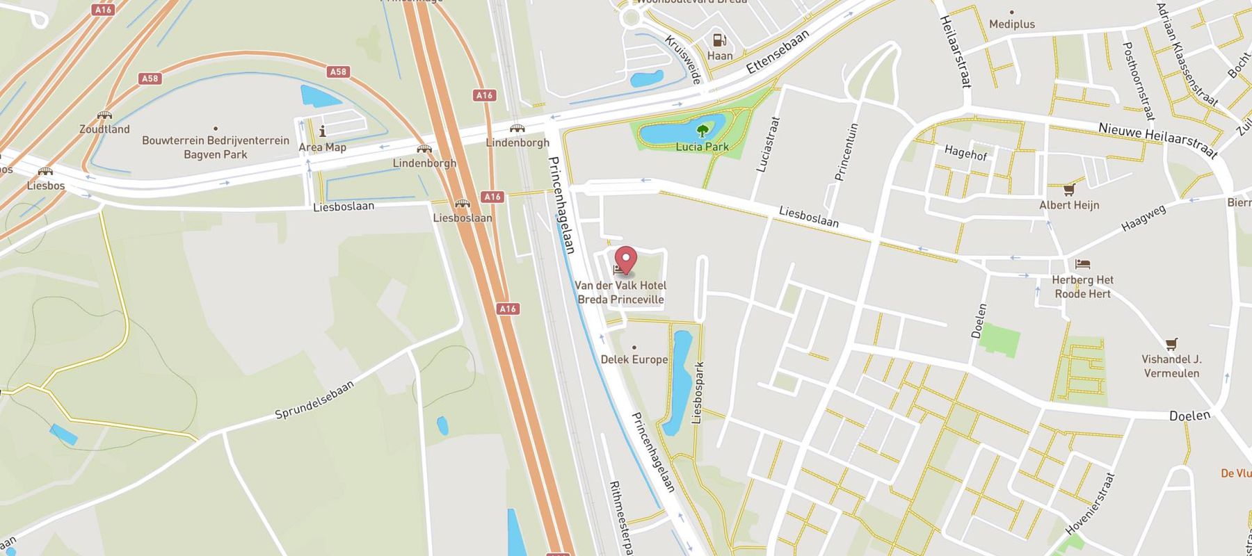 Van der Valk Hotel Breda map