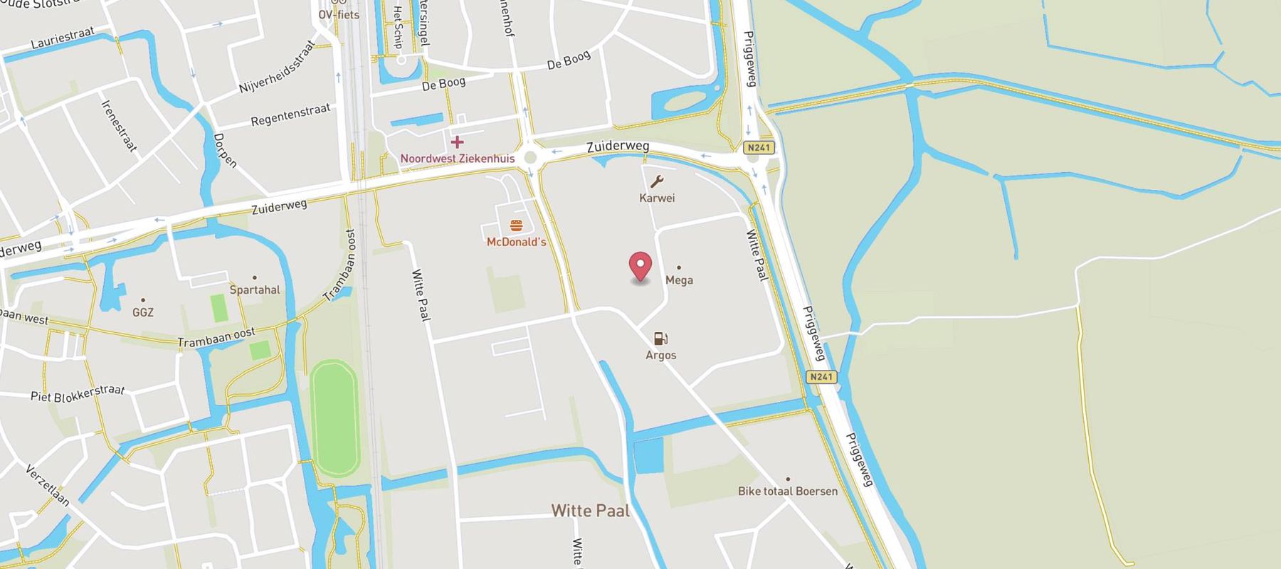 GAMMA bouwmarkt Schagen map