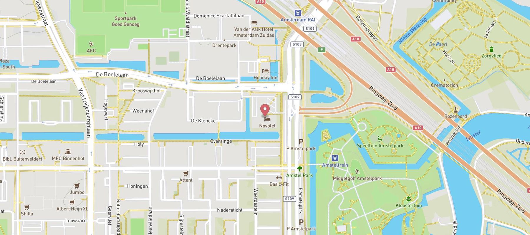 Hotel Novotel Amsterdam City map