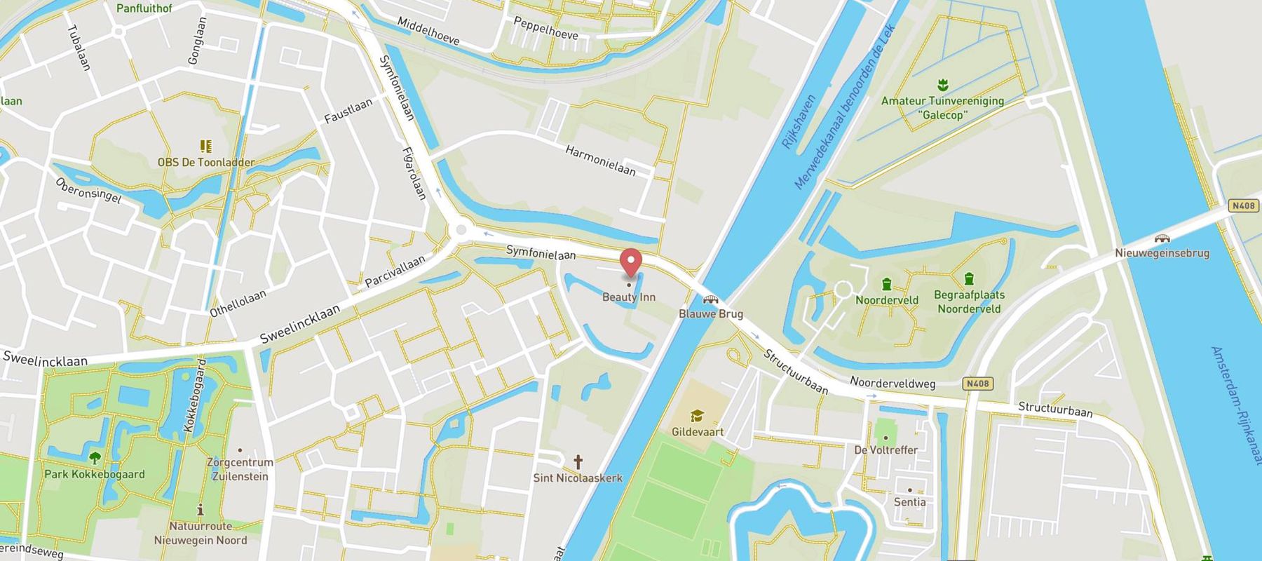 Beauty Inn map