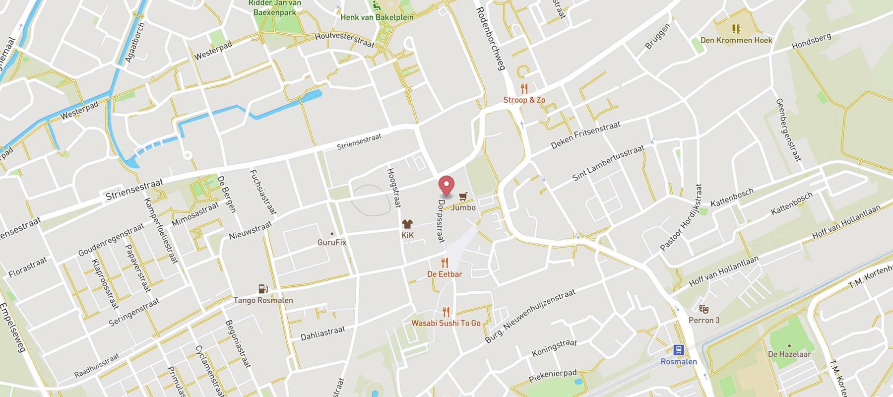 Shoeby - Rosmalen map