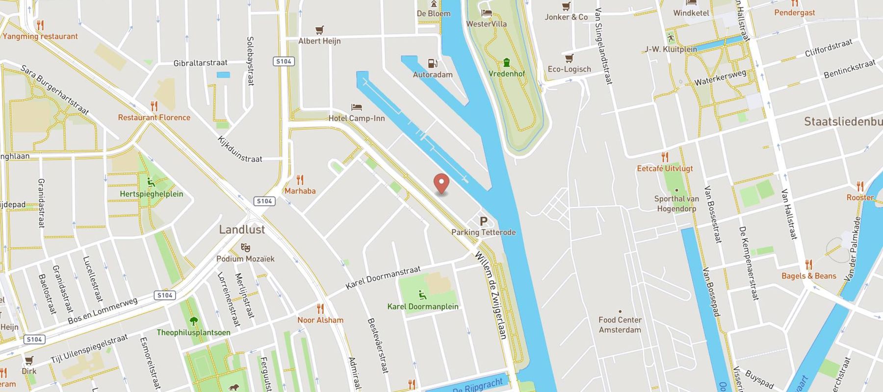 GAMMA bouwmarkt Amsterdam W de Zwijgerlaan map