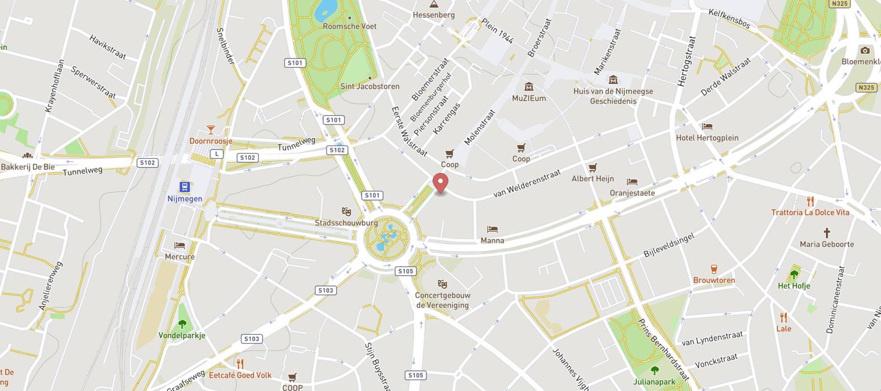 ANWB winkel Nijmegen map