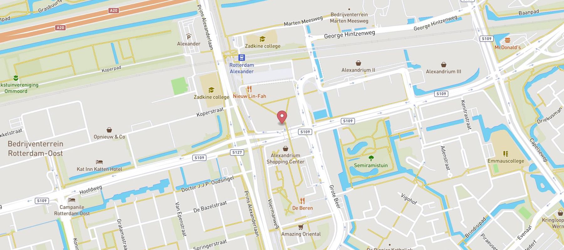 Pearle Opticiens Rotterdam - Alexandrium map