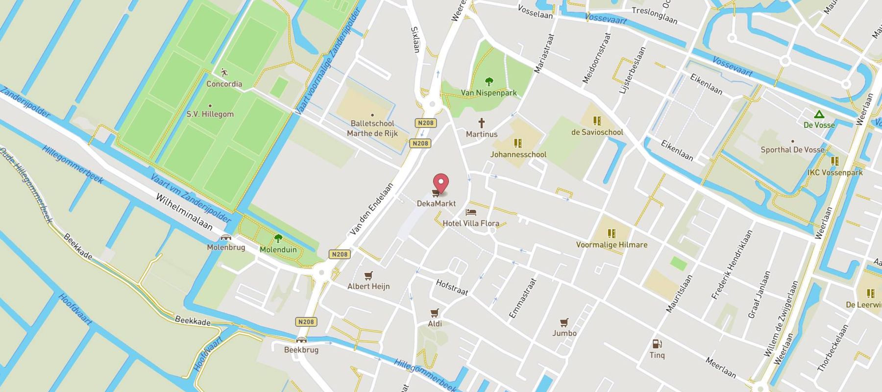 DekaMarkt Hillegom map