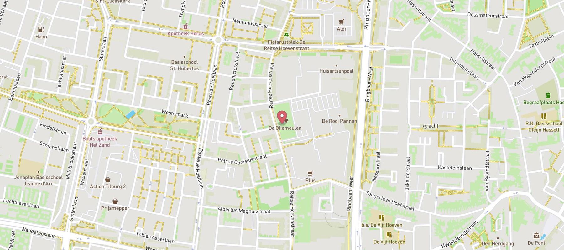 Dierenpark de Oliemeulen map