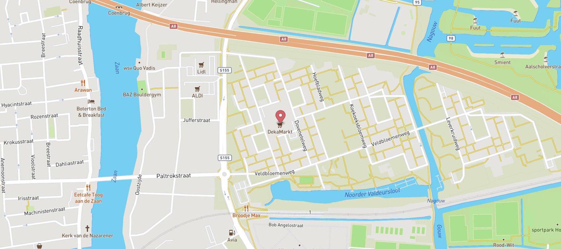 DekaMarkt Zaandam map