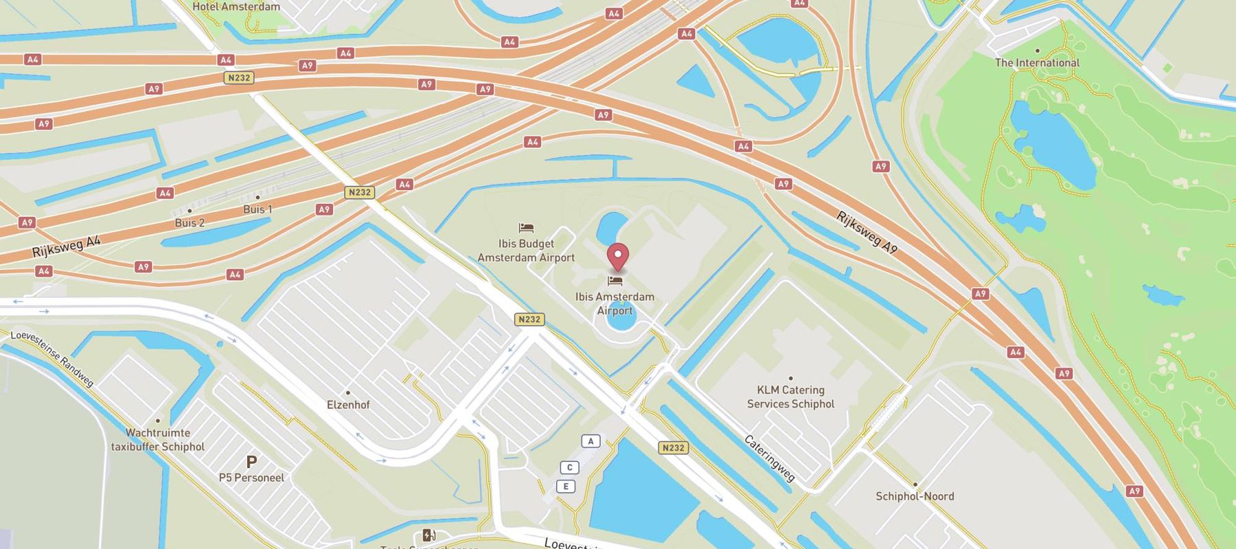 Hotel ibis Schiphol Amsterdam Airport map