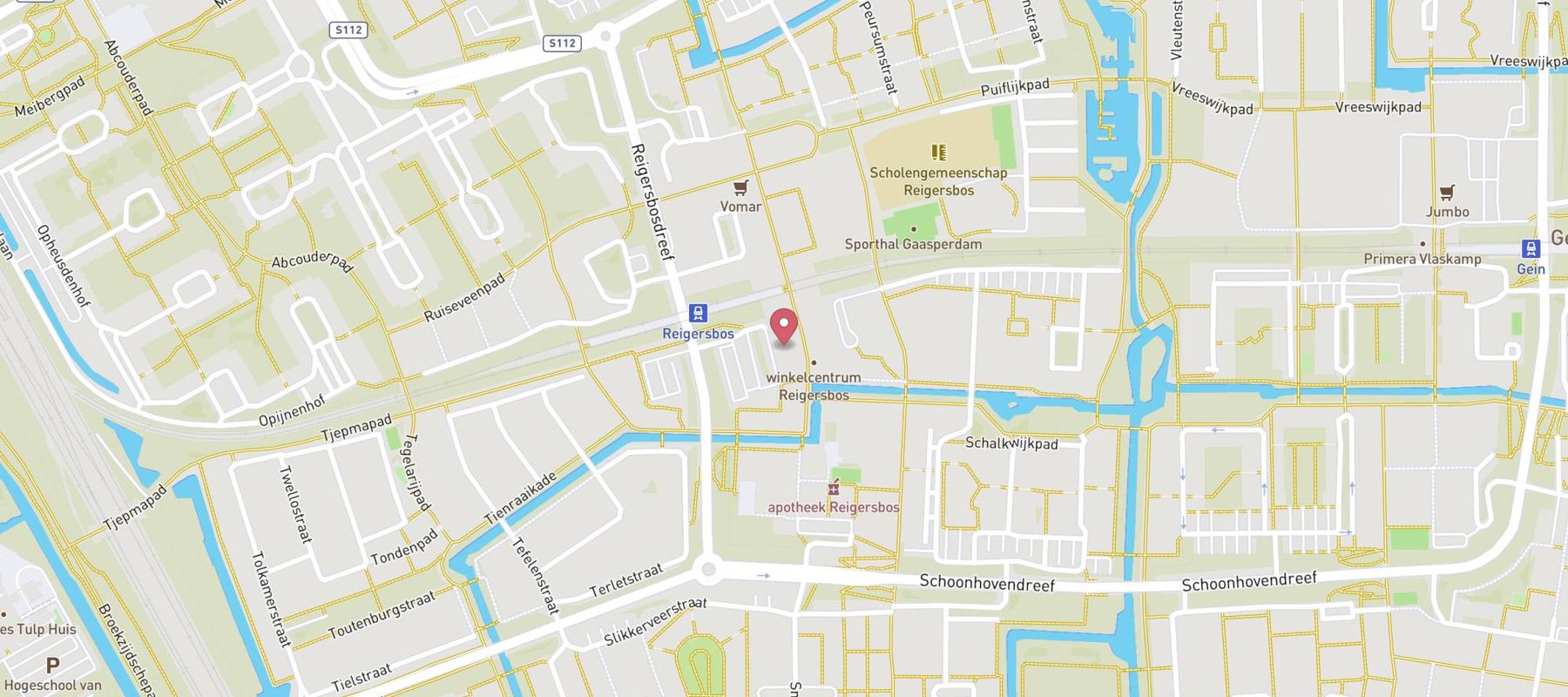 Blokker Amsterdam Reigersbos map