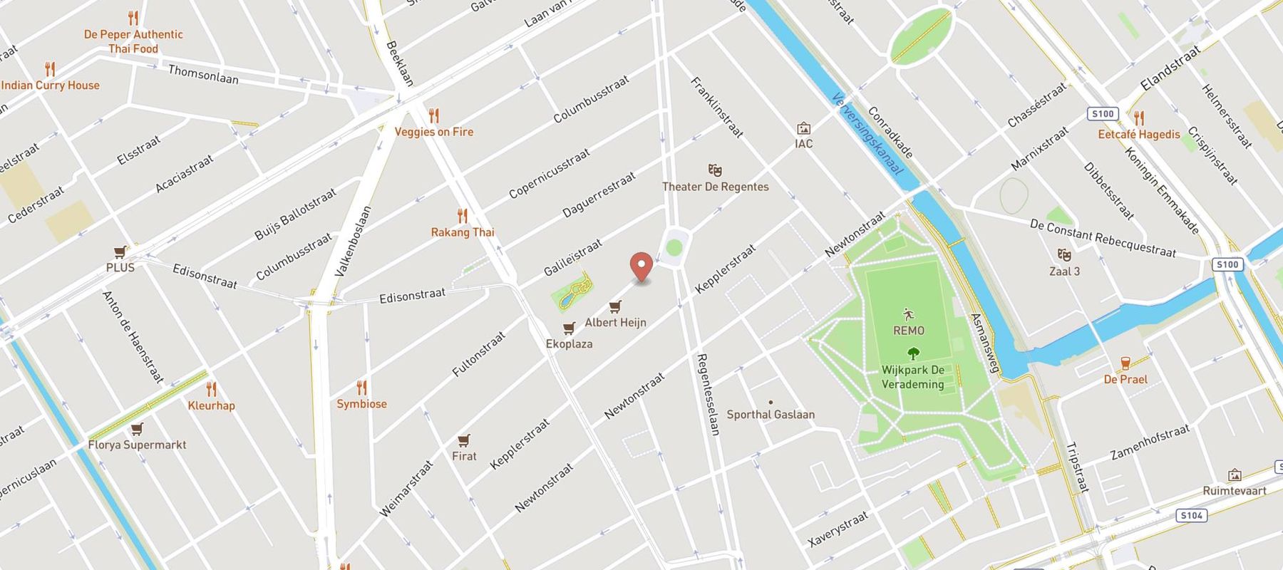 Blokker Den Haag Weimarstraat map
