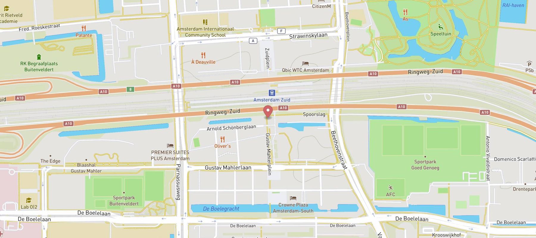 Amsterdam Zuid map