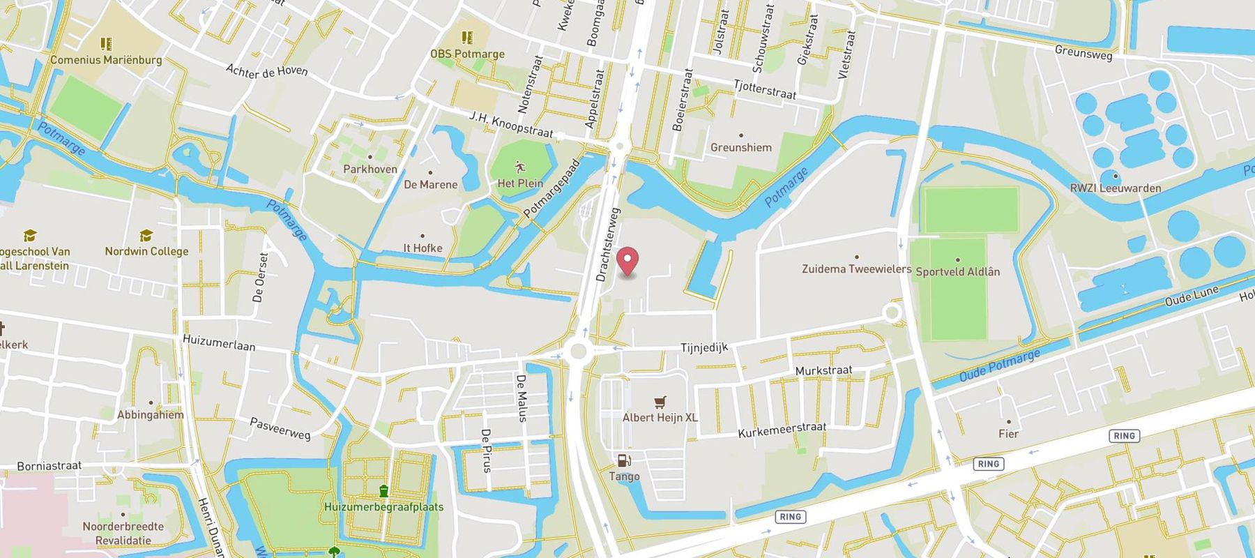 Avis Autoverhuur Leeuwarden map