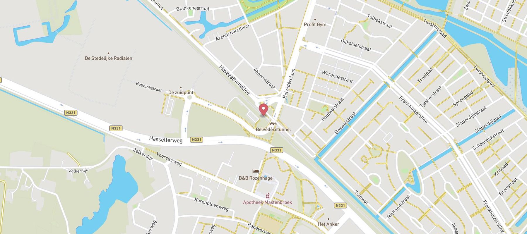 Zwolle Stadshagen map