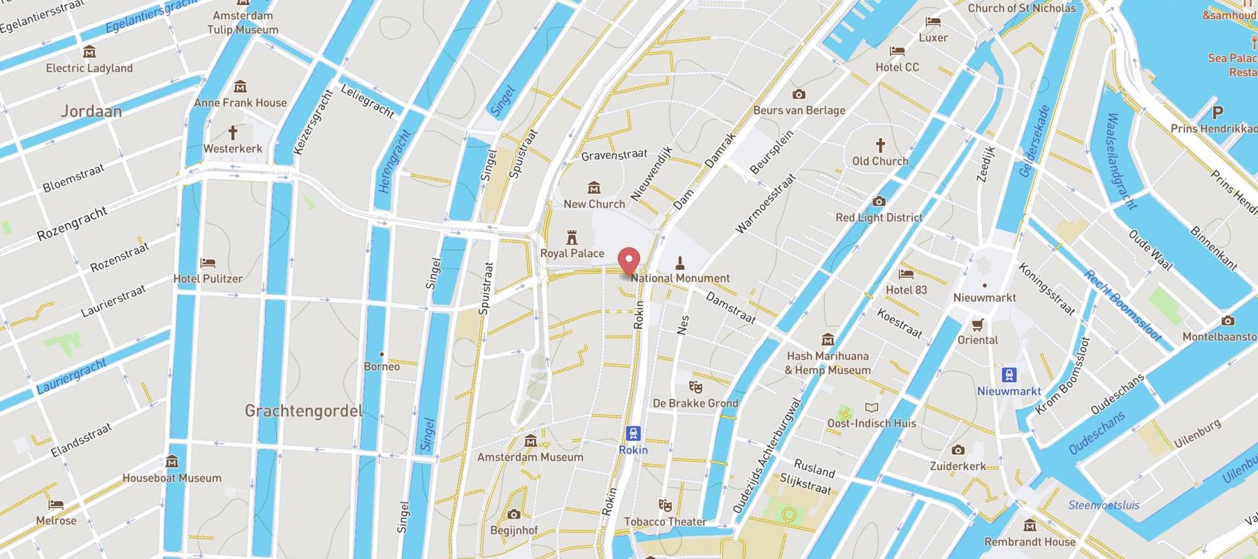 Madame Tussauds Amsterdam map
