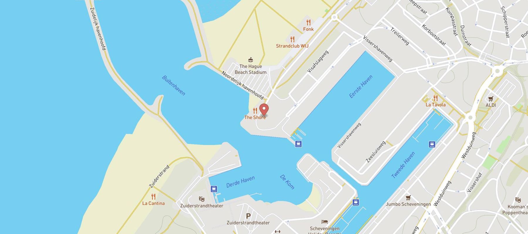 Inntel Hotels Den Haag Marina Beach map