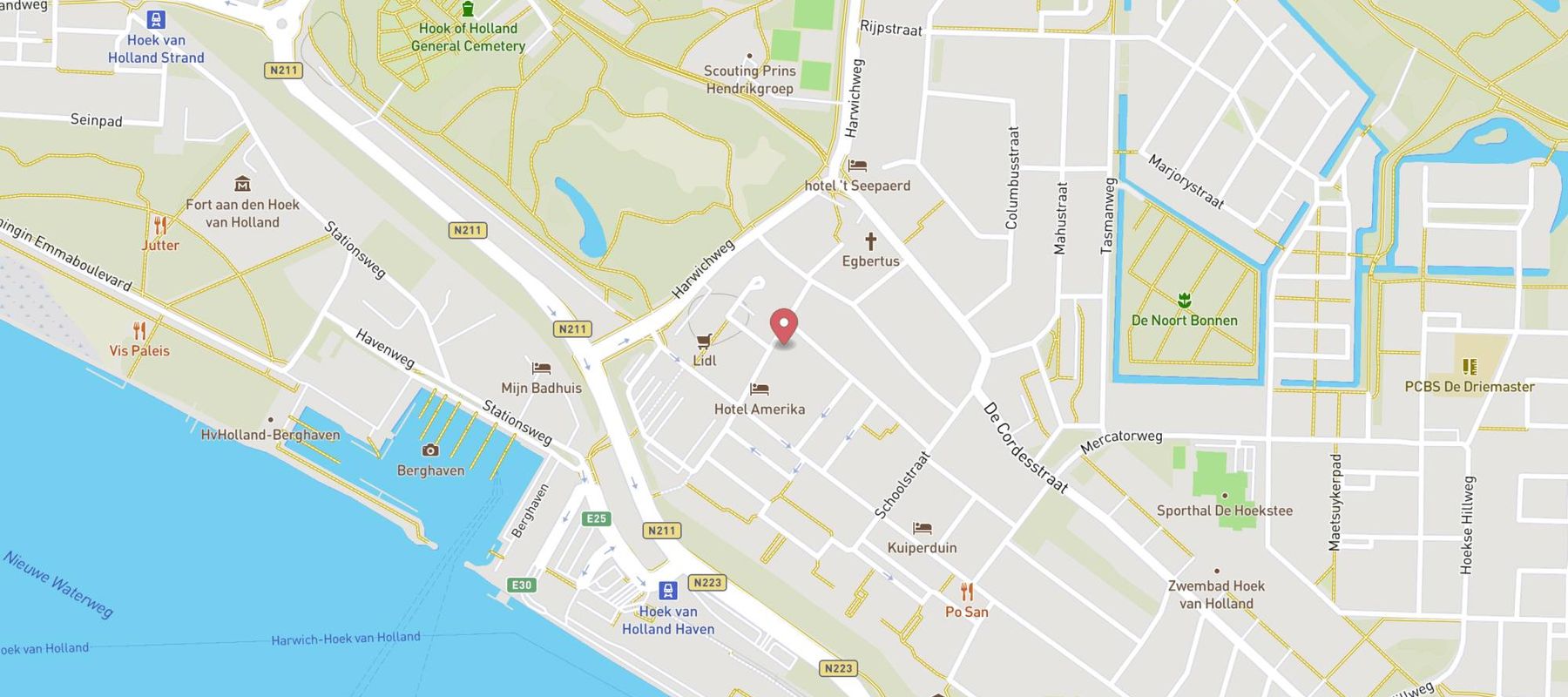 HEMA Hoek van Holland map