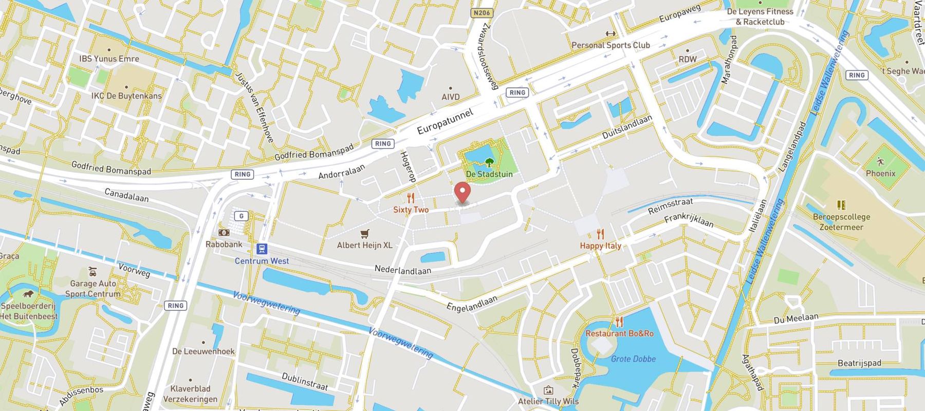 Pearle Opticiens Zoetermeer - Promenade map