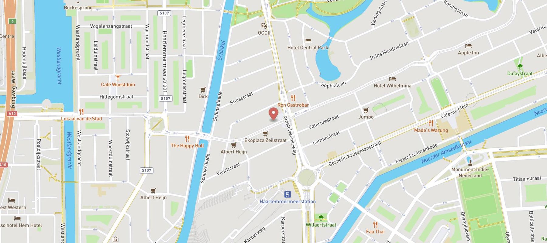 Blokker Amsterdam Zeilstraat map