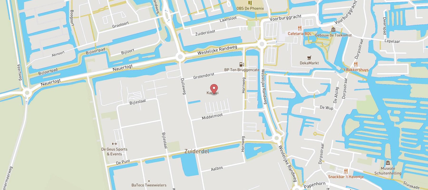Karwei bouwmarkt Broek op Langedijk map
