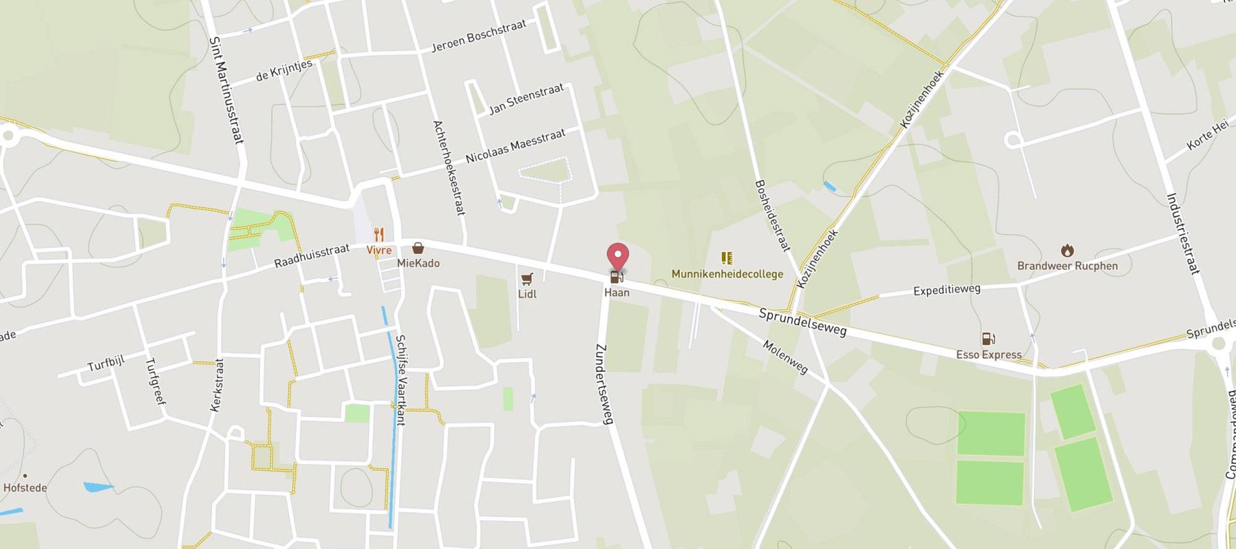 haan tankstation Rucphen map