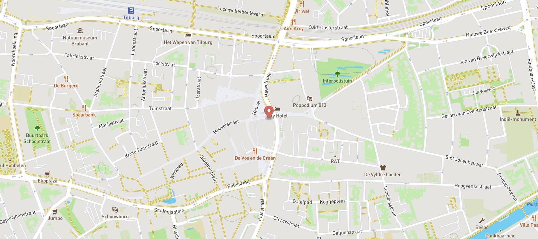 Mercure Hotel Tilburg map