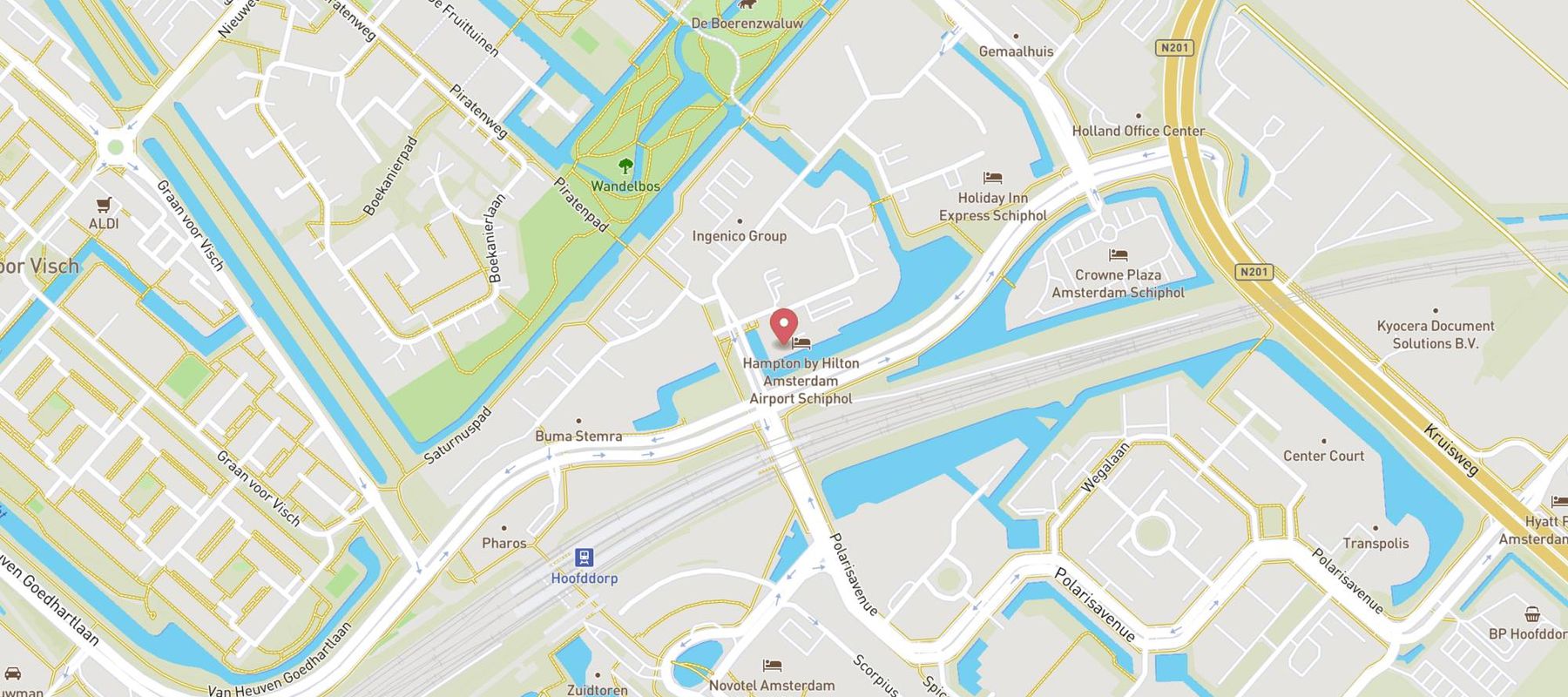 Hampton by Hilton Amsterdam Airport Schiphol map