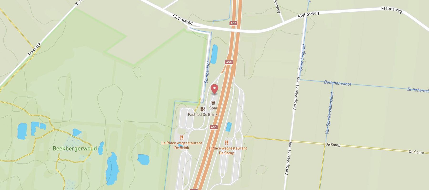 SPAR express Apeldoorn map