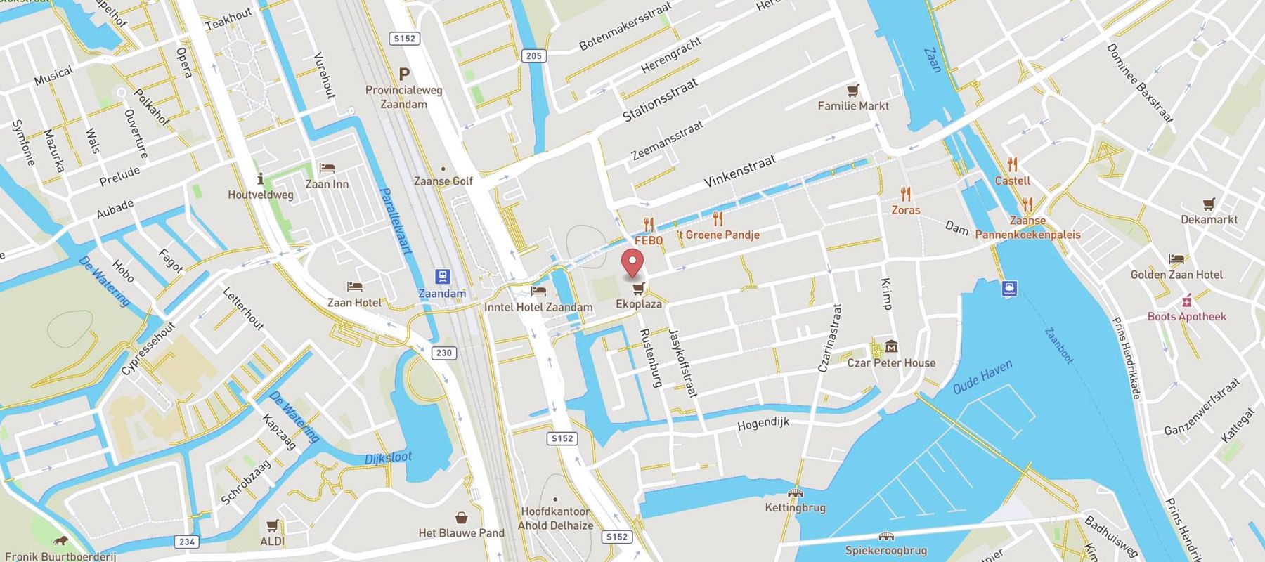 Ekoplaza Zaandam - biologische supermarkt map