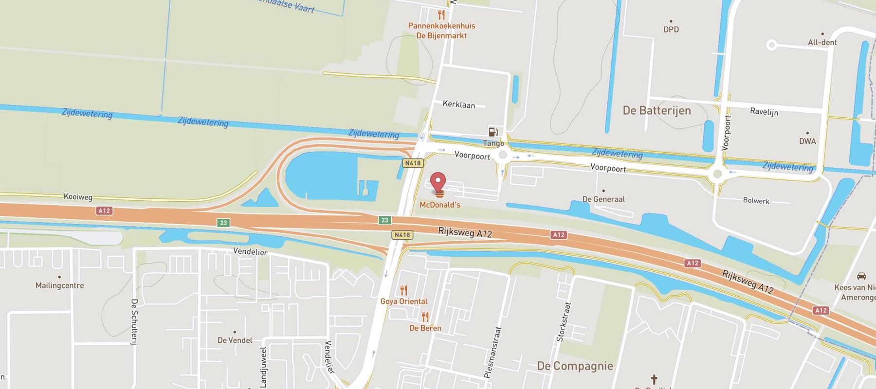 McDonald's Veenendaal map
