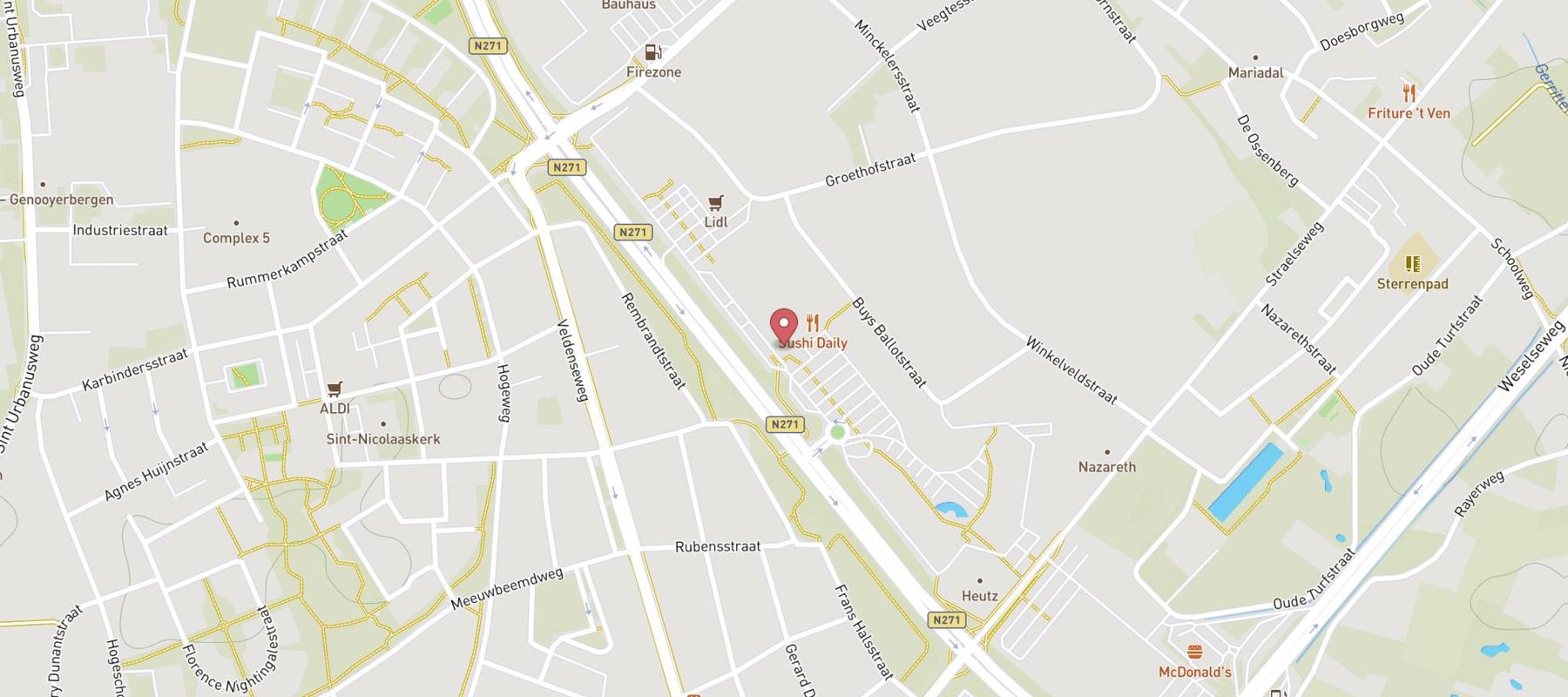 Blokker Venlo Nijmeegseweg map