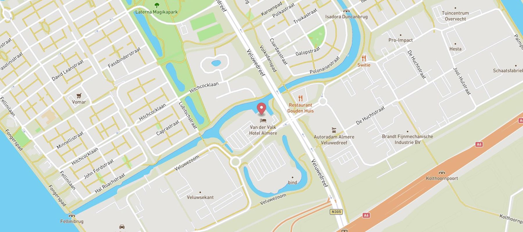 Van der Valk Hotel Almere map