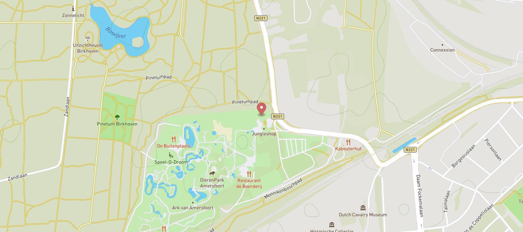 DierenPark Amersfoort map