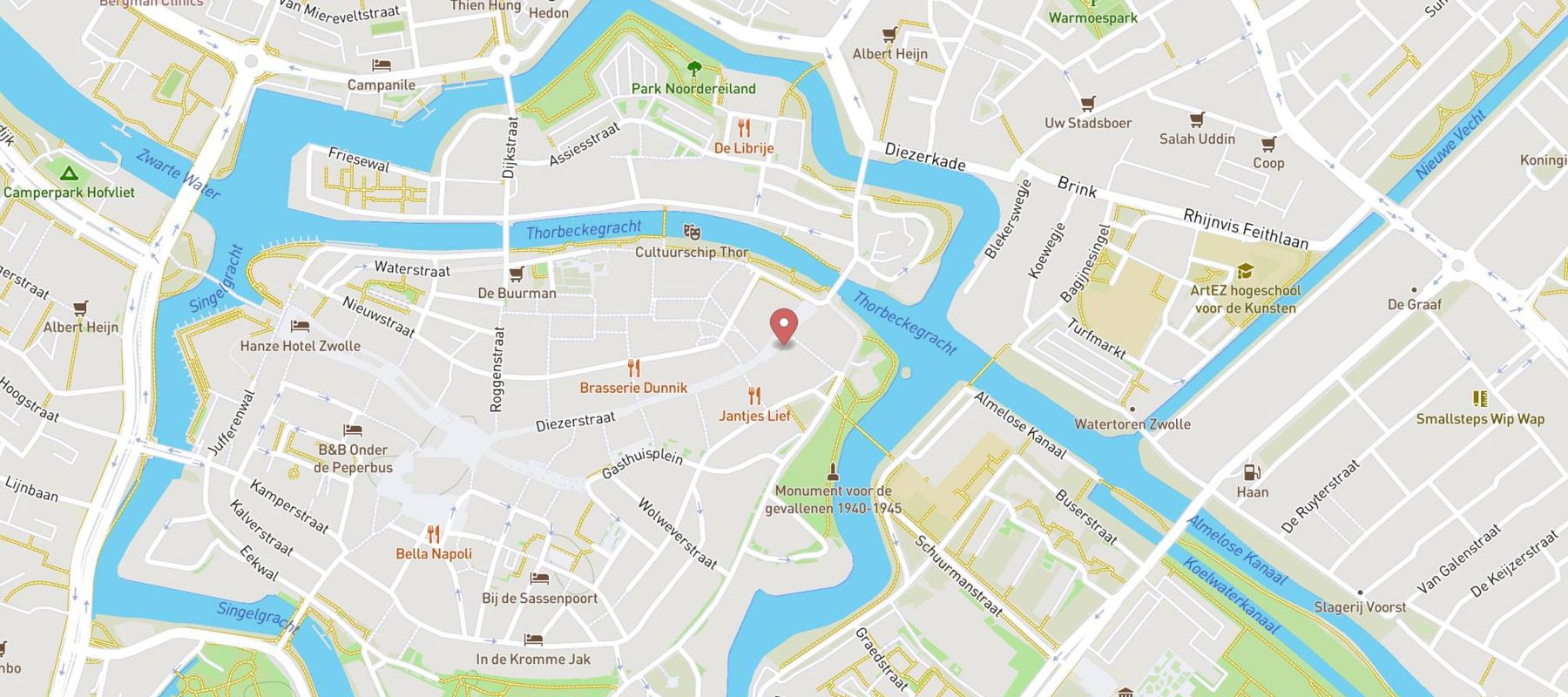 Derksen & Derksen Zwolle map