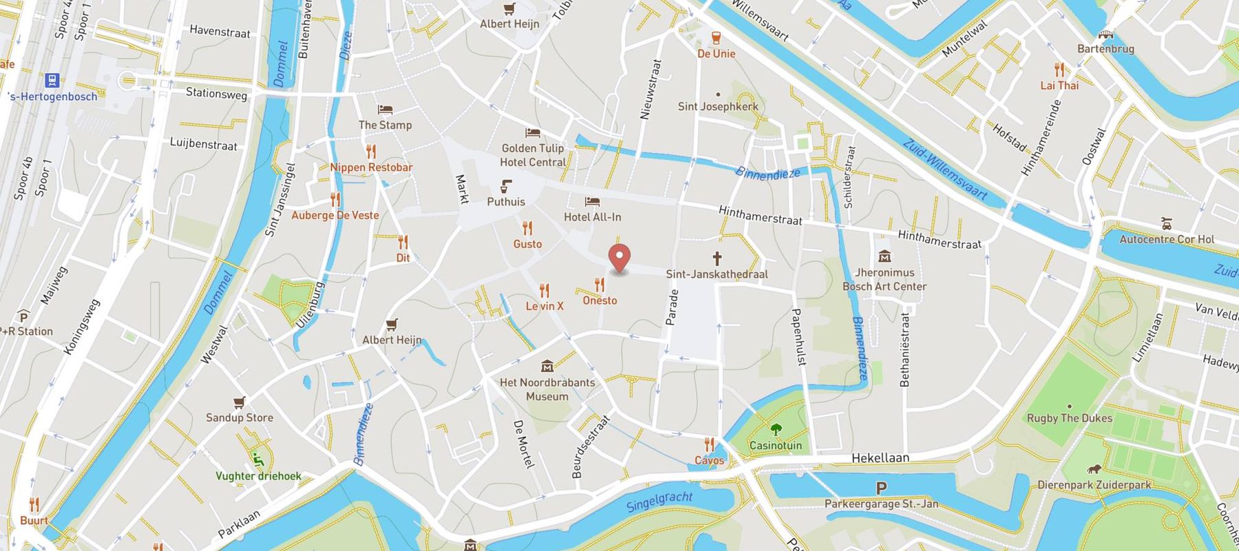 Piet Zoomers Den Bosch map