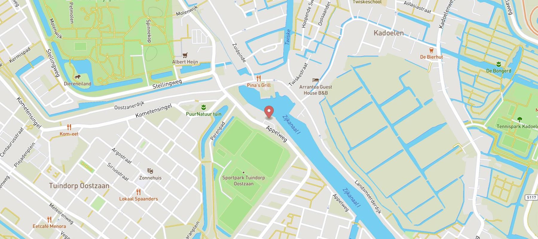 haan Express tankstation Amsterdam-Noord map
