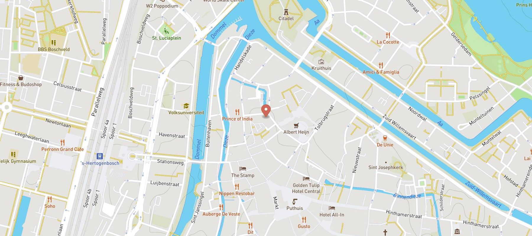 Bristol Den Bosch Centrum map