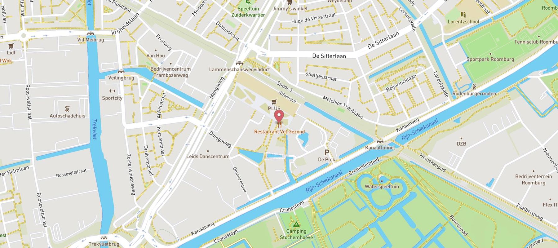 Restaurant Vet Gezond map