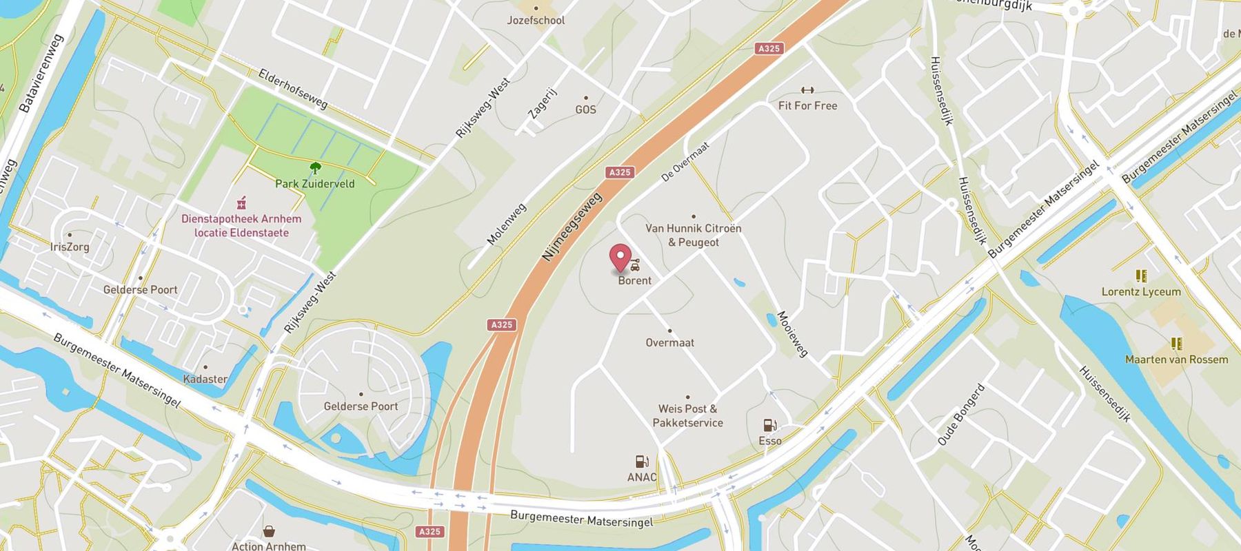 Bo-rent Arnhem map