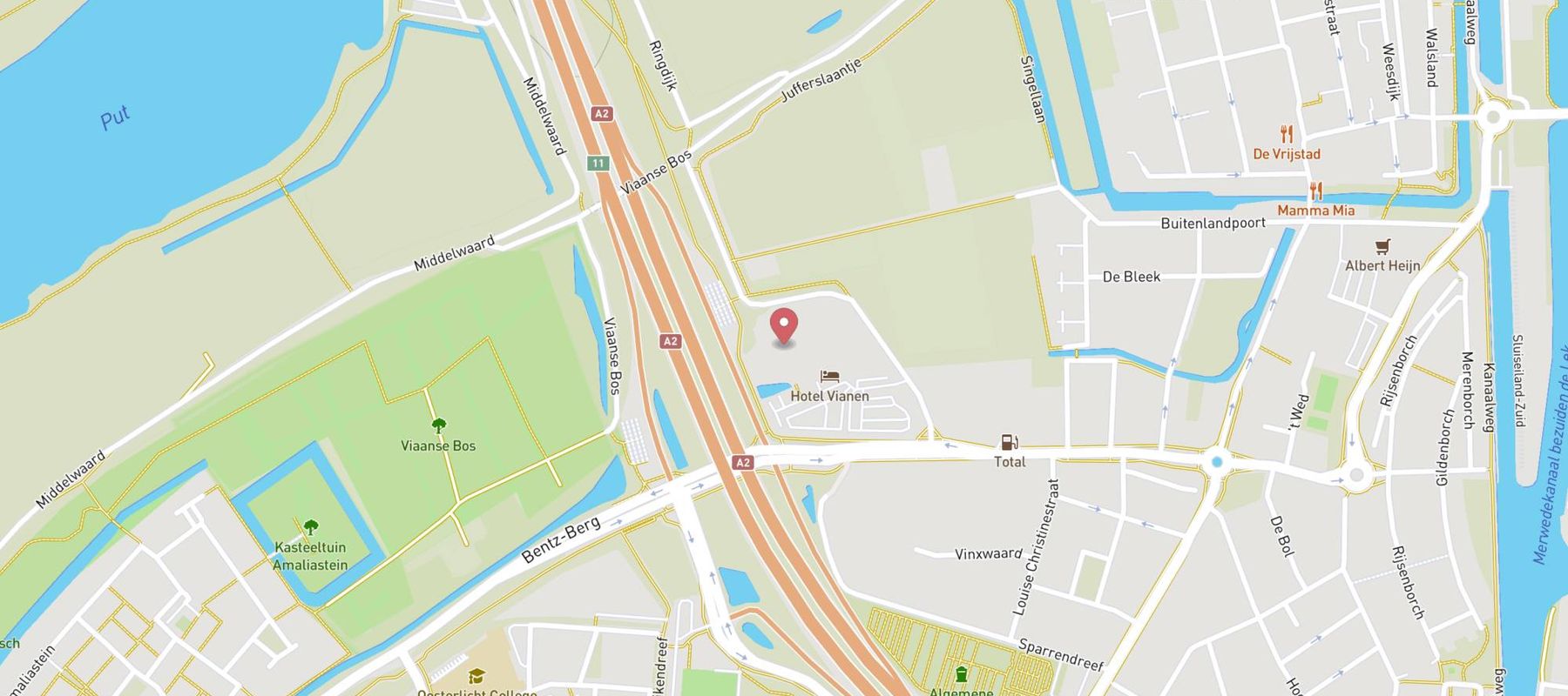 Van der Valk Hotel Vianen map