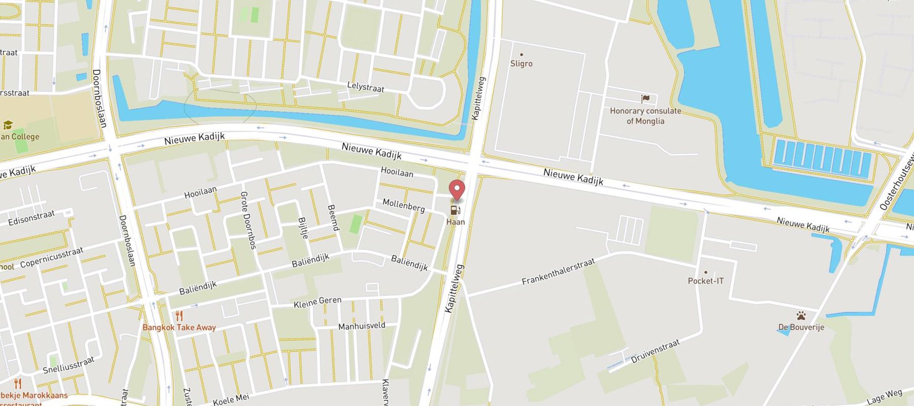 haan tankstation Breda map