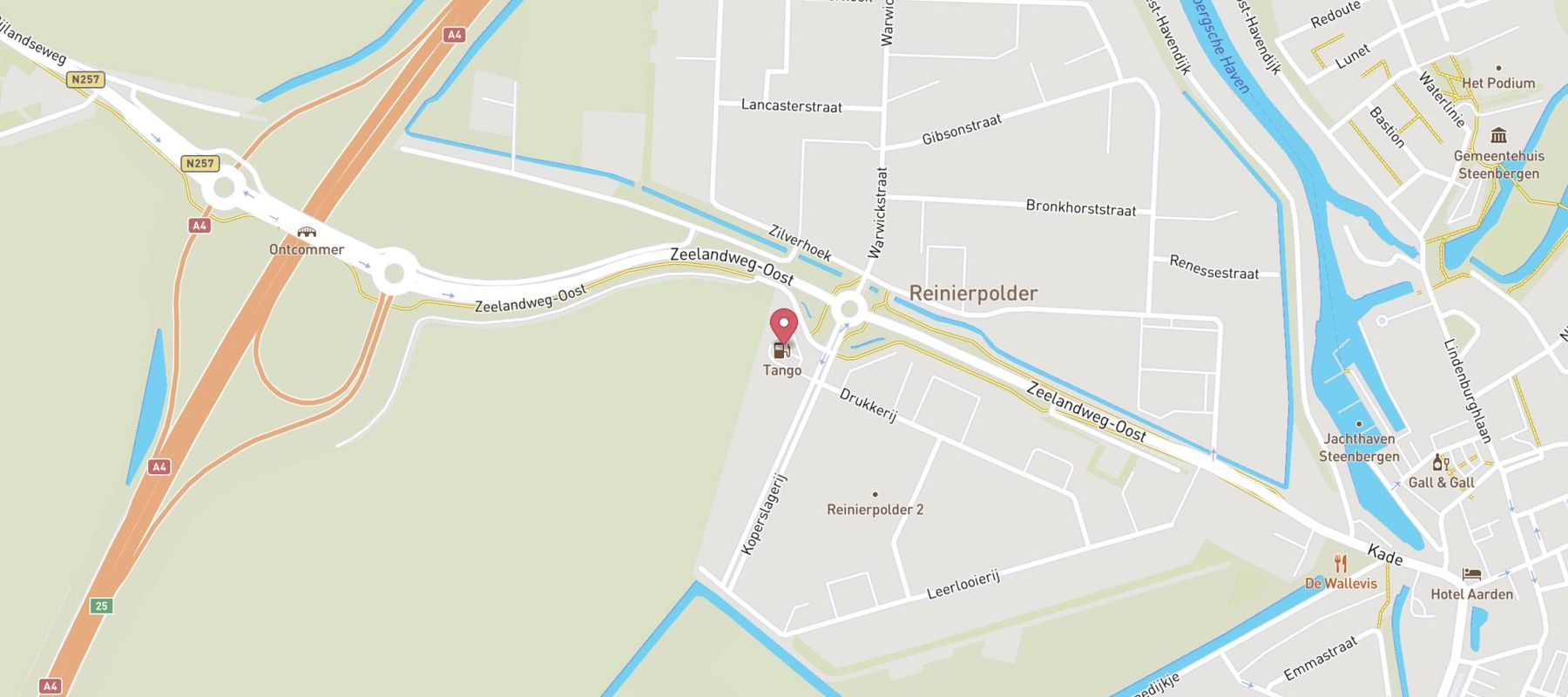 Tango Steenbergen map