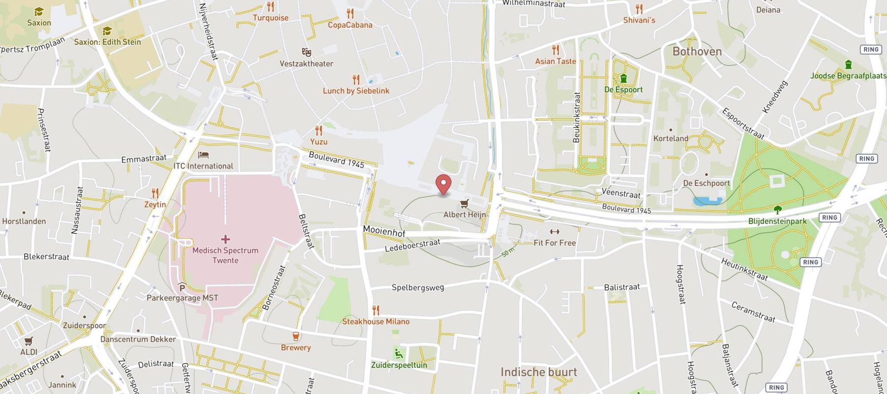 Xenos Enschede map