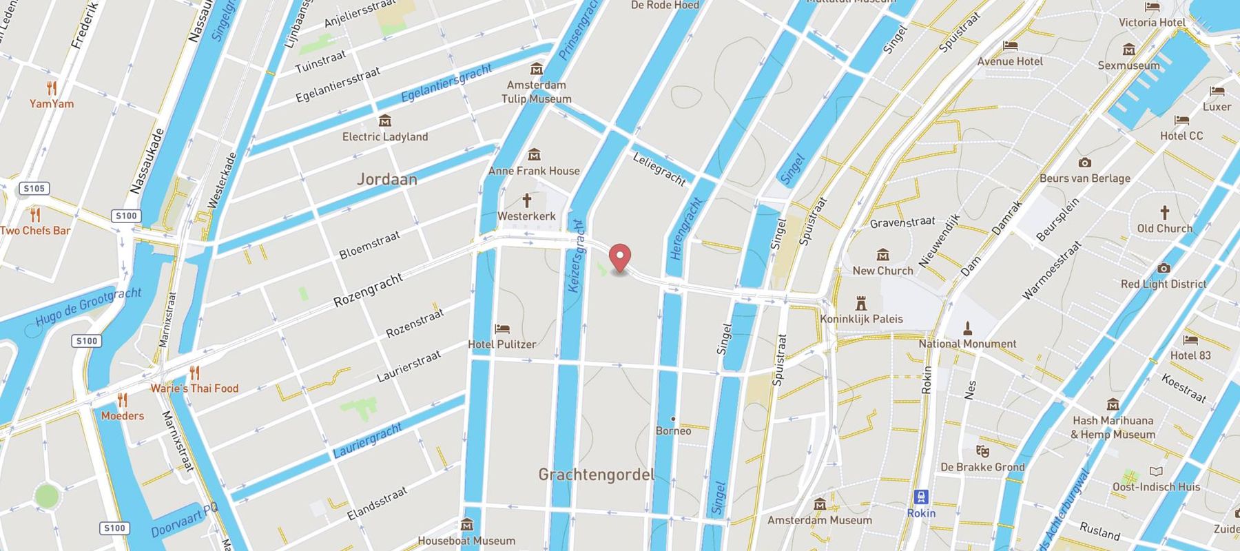 Clemens Hotel Amsterdam map