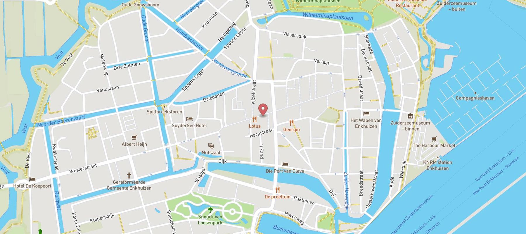 Blokker Enkhuizen Westerstraat map