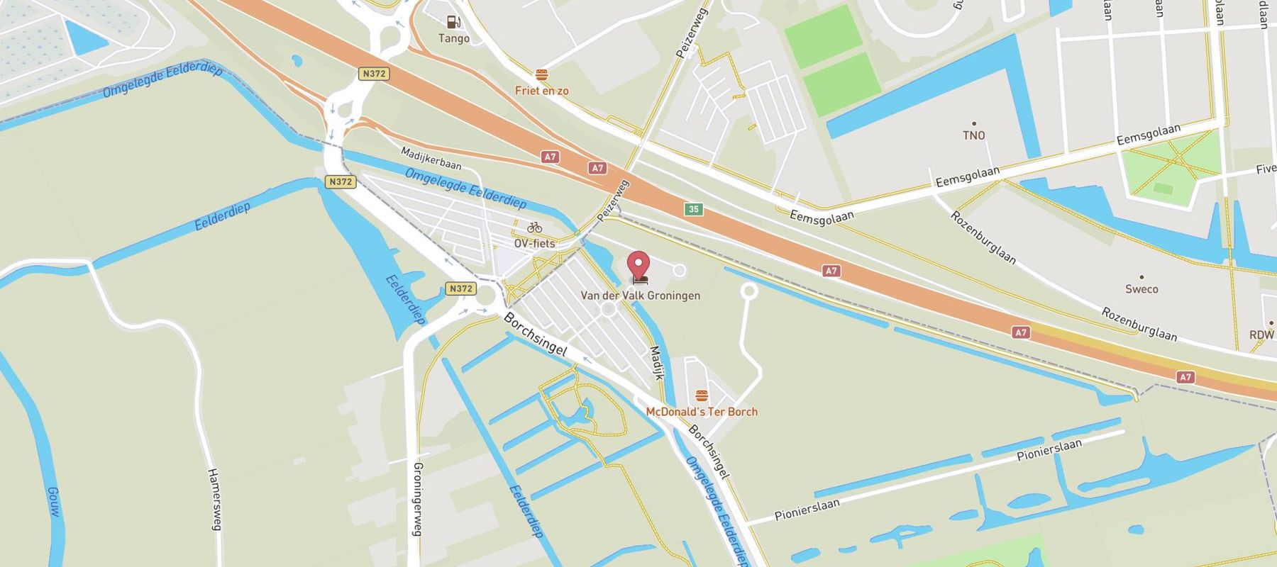 Van der Valk Hotel Groningen - Hoogkerk map