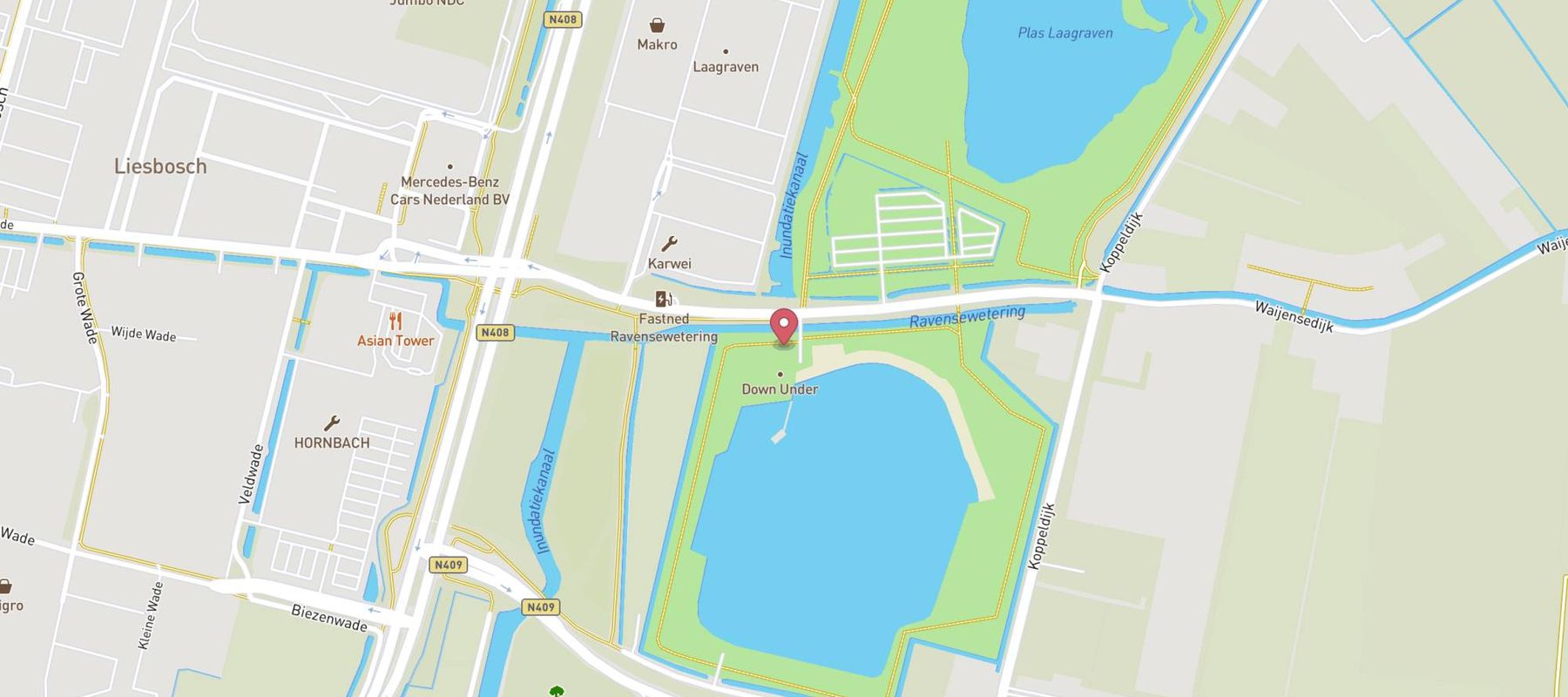 Down Under map